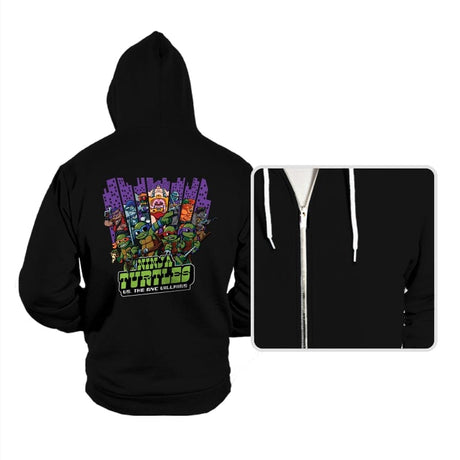 Ninja Turtles Vs. The NYC Villains - Hoodies Hoodies RIPT Apparel Small / Black