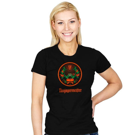 Ninjagermeister - Womens T-Shirts RIPT Apparel Small / Black