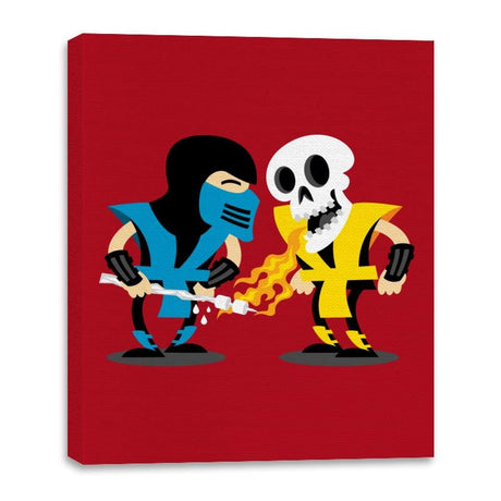 Ninjas - Canvas Wraps Canvas Wraps RIPT Apparel 16x20 / Red