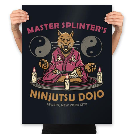 Ninjutsu Dojo - Prints Posters RIPT Apparel 18x24 / Black