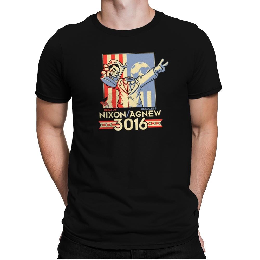 Nixon : Agnew 3016 Exclusive - Mens Premium T-Shirts RIPT Apparel Small / Black