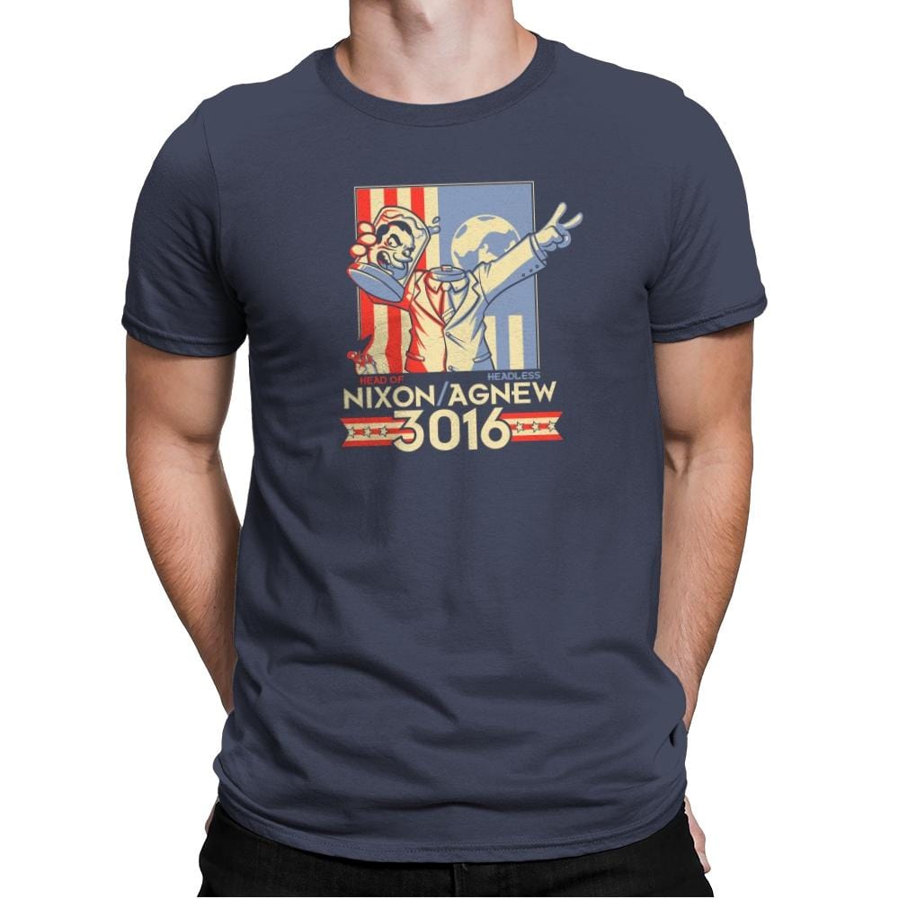 Nixon : Agnew 3016 Exclusive - Mens Premium T-Shirts RIPT Apparel Small / Indigo
