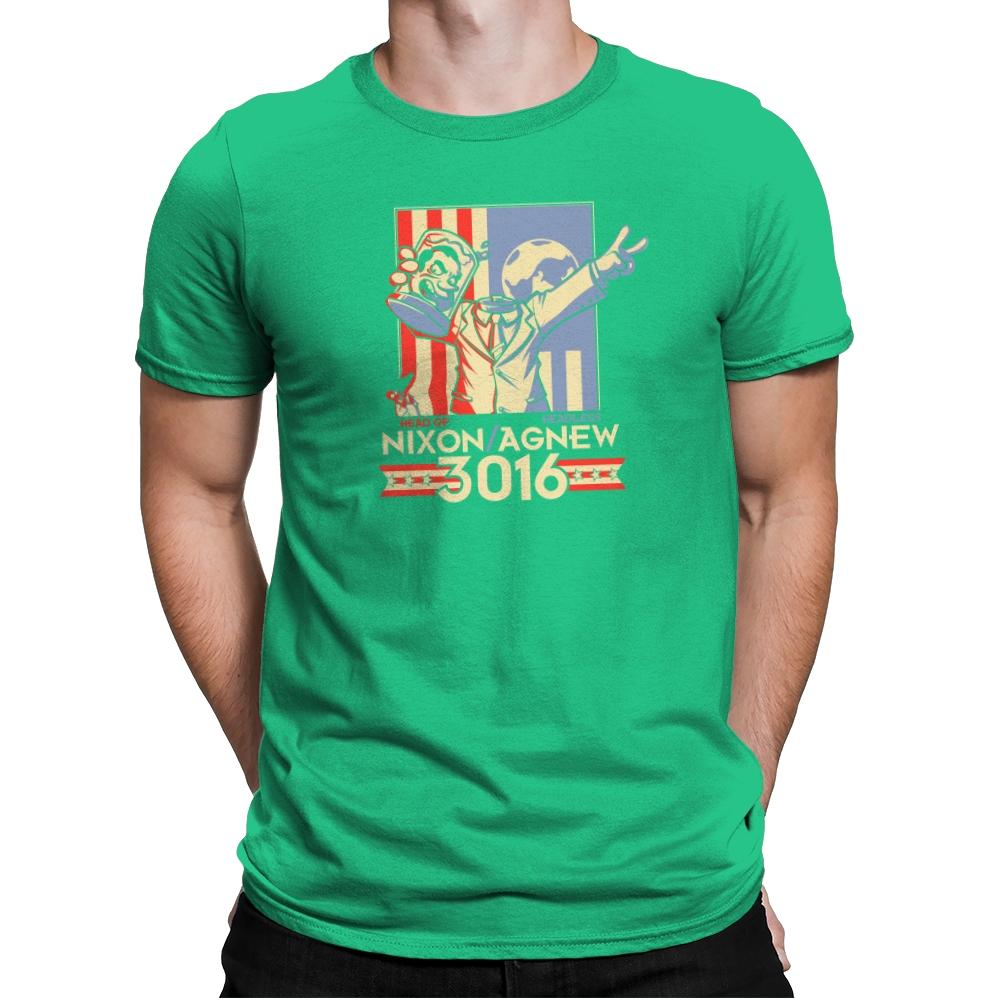 Nixon : Agnew 3016 Exclusive - Mens Premium T-Shirts RIPT Apparel Small / Kelly Green