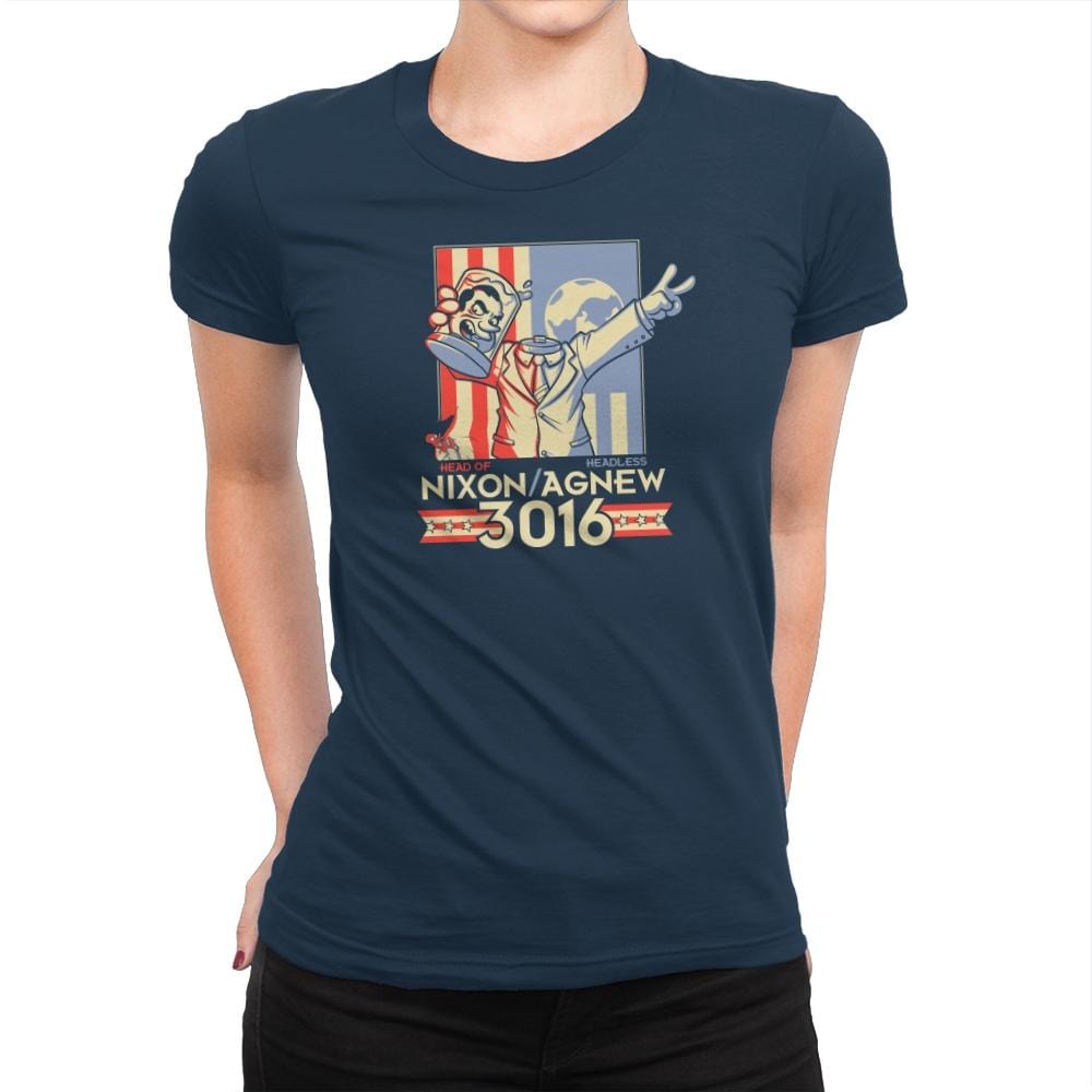 Nixon : Agnew 3016 Exclusive - Womens Premium T-Shirts RIPT Apparel 3x-large / Midnight Navy
