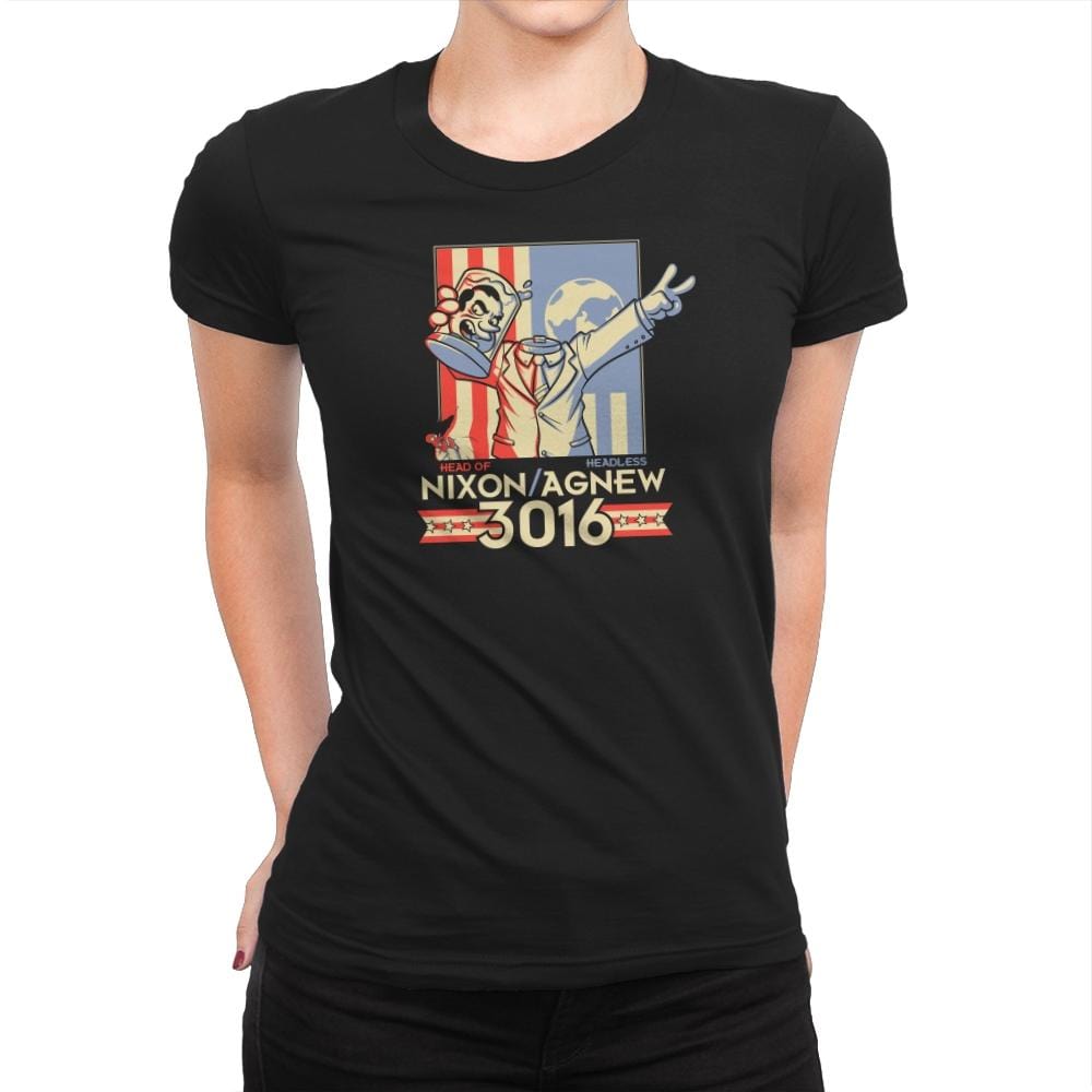 Nixon : Agnew 3016 Exclusive - Womens Premium T-Shirts RIPT Apparel Small / Black