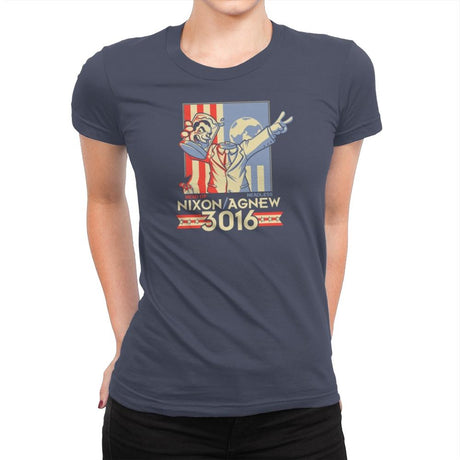Nixon : Agnew 3016 Exclusive - Womens Premium T-Shirts RIPT Apparel Small / Indigo