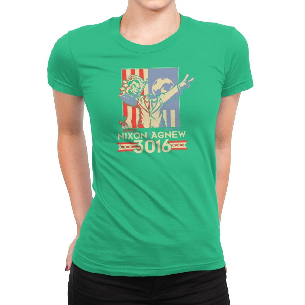 Nixon : Agnew 3016 Exclusive - Womens Premium T-Shirts RIPT Apparel Small / Kelly Green