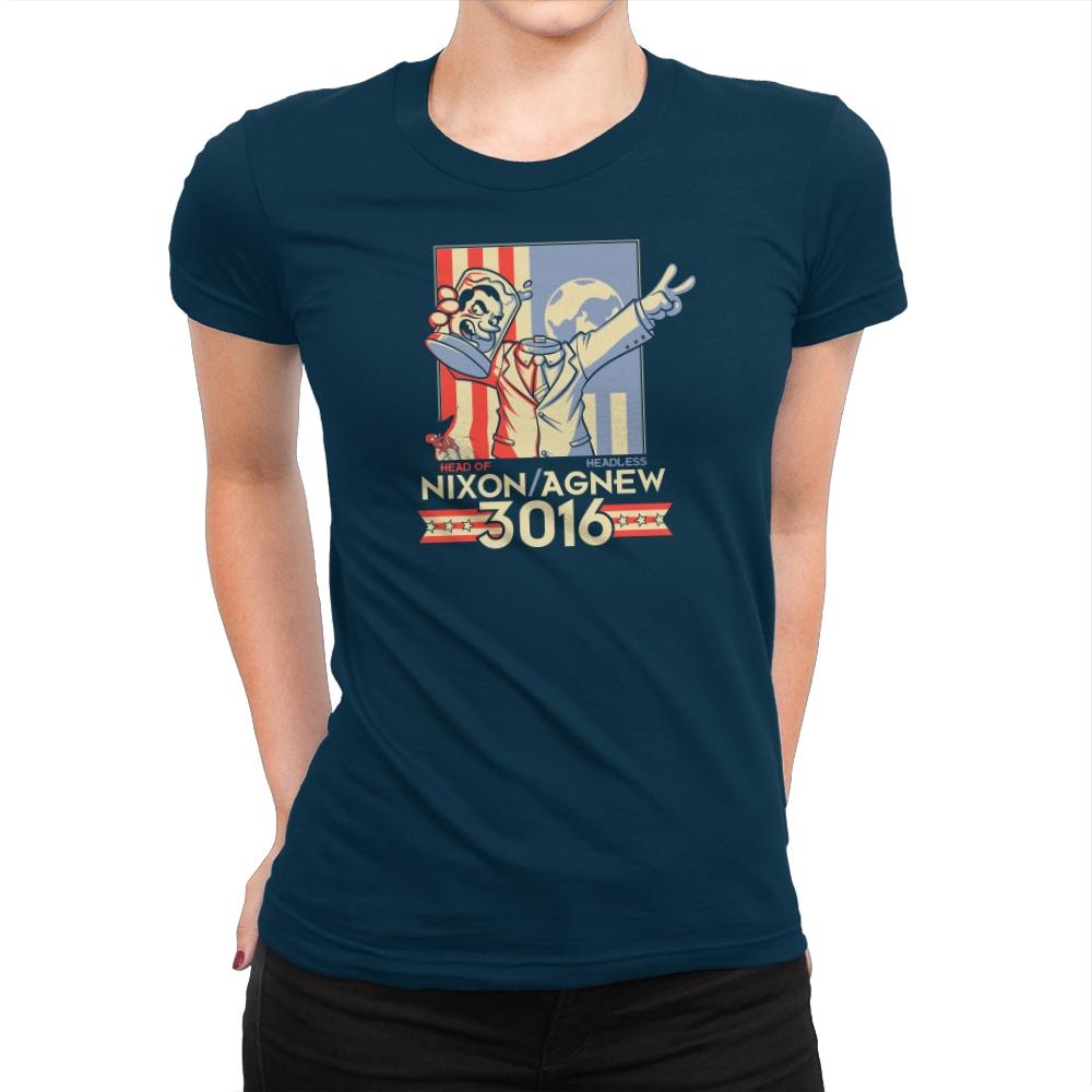 Nixon : Agnew 3016 Exclusive - Womens Premium T-Shirts RIPT Apparel Small / Midnight Navy