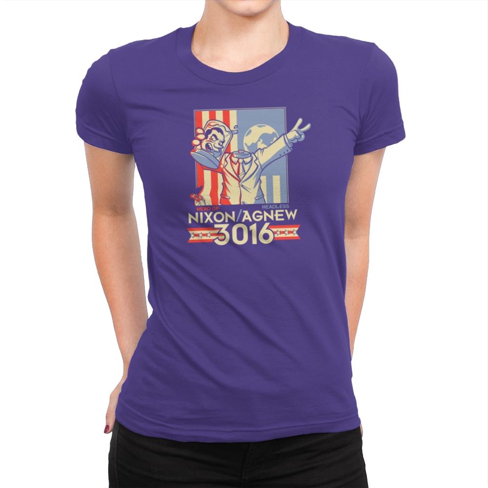 Nixon : Agnew 3016 Exclusive - Womens Premium T-Shirts RIPT Apparel Small / Purple Rush