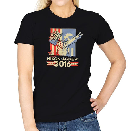 Nixon : Agnew 3016 Exclusive - Womens T-Shirts RIPT Apparel Small / Black