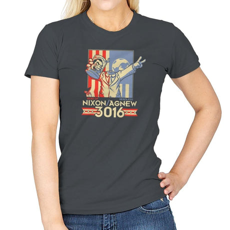 Nixon : Agnew 3016 Exclusive - Womens T-Shirts RIPT Apparel Small / Charcoal