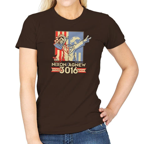 Nixon : Agnew 3016 Exclusive - Womens T-Shirts RIPT Apparel Small / Dark Chocolate
