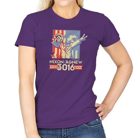 Nixon : Agnew 3016 Exclusive - Womens T-Shirts RIPT Apparel Small / Purple