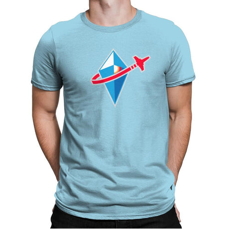 No Brick Sky Exclusive - Mens Premium T-Shirts RIPT Apparel Small / Light Blue
