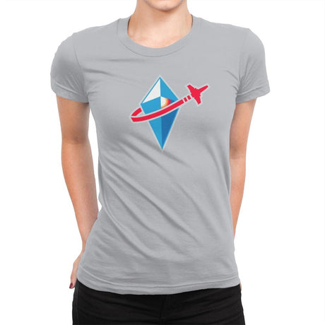 No Brick Sky Exclusive - Womens Premium T-Shirts RIPT Apparel Small / Silver