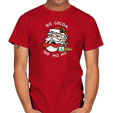 No Cocoa, No Ho Ho - Mens T-Shirts RIPT Apparel Small / Red