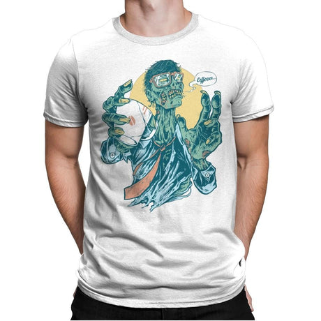 No Coffee, Me Zombie - Mens Premium T-Shirts RIPT Apparel Small / White