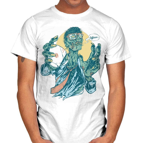 No Coffee, Me Zombie - Mens T-Shirts RIPT Apparel Small / White