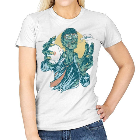 No Coffee, Me Zombie - Womens T-Shirts RIPT Apparel Small / White