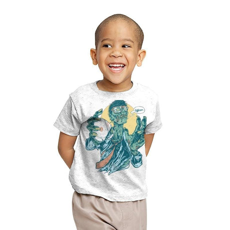 No Coffee, Me Zombie - Youth T-Shirts RIPT Apparel X-small / White