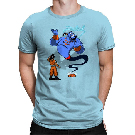 No Dragon - Mens Premium T-Shirts RIPT Apparel Small / Light Blue
