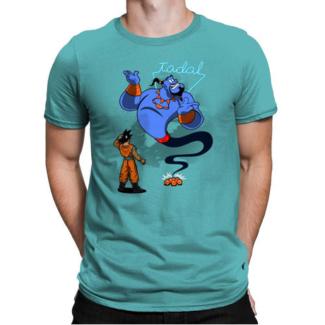 No Dragon - Mens Premium T-Shirts RIPT Apparel Small / Tahiti Blue