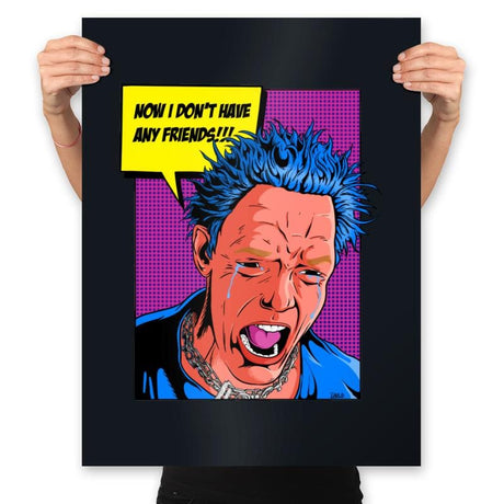 No Friends! - Prints Posters RIPT Apparel 18x24 / Black