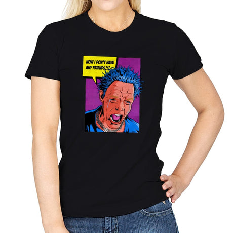 No Friends! - Womens T-Shirts RIPT Apparel Small / Black