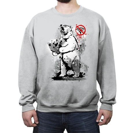 No Internet Connection - Crew Neck Sweatshirt Crew Neck Sweatshirt RIPT Apparel Small / Sport Gray