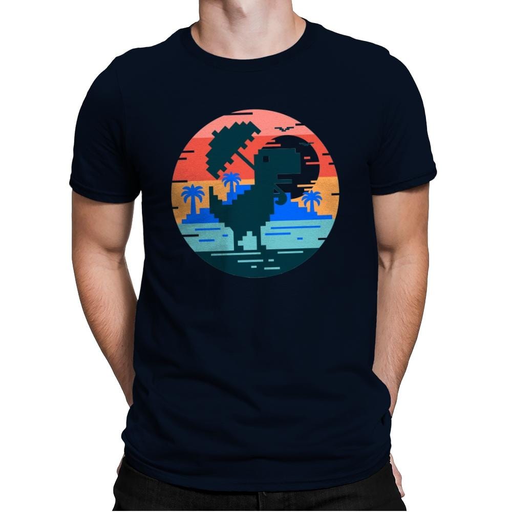 No Internet In Summer - Mens Premium T-Shirts RIPT Apparel Small / Midnight Navy