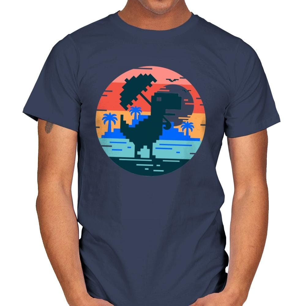 No Internet In Summer - Mens T-Shirts RIPT Apparel Small / Navy