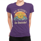 No Internet Vibes - Womens Premium T-Shirts RIPT Apparel Small / Purple Rush