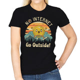 No Internet Vibes - Womens T-Shirts RIPT Apparel Small / Black