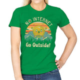 No Internet Vibes - Womens T-Shirts RIPT Apparel Small / Irish Green