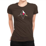 No Man's Side of the Moon Exclusive - Womens Premium T-Shirts RIPT Apparel Small / Dark Chocolate