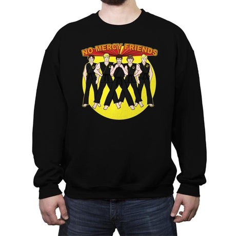 No Mercy Friends - Crew Neck Sweatshirt Crew Neck Sweatshirt RIPT Apparel Small / Black