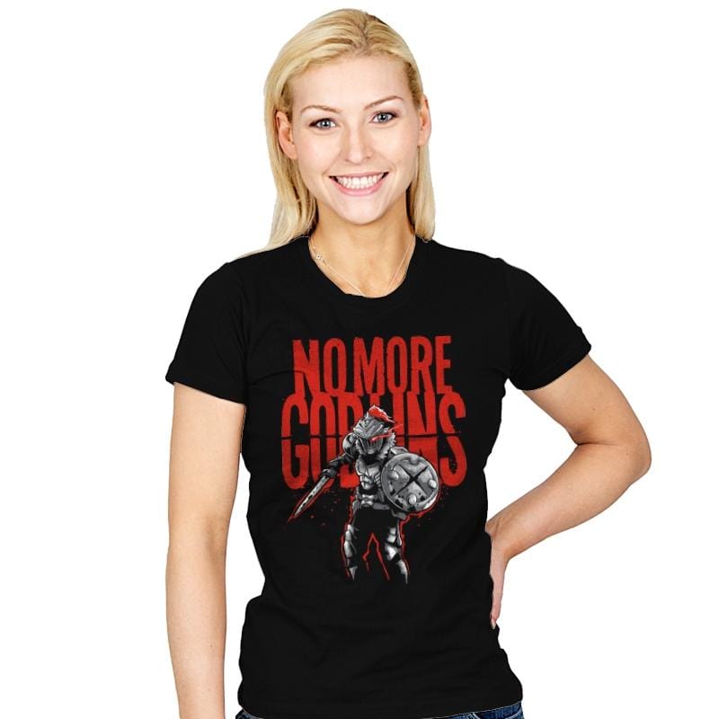 No More Goblins - Womens T-Shirts RIPT Apparel Small / Black