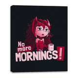 No More Mornings - Canvas Wraps Canvas Wraps RIPT Apparel 16x20 / Black