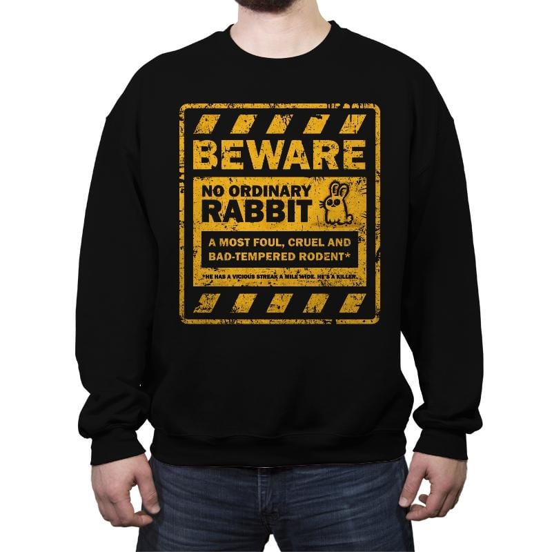 No Ordinary Rabbit - Crew Neck Sweatshirt Crew Neck Sweatshirt RIPT Apparel Small / Black