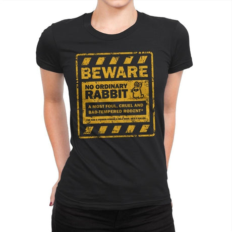 No Ordinary Rabbit - Womens Premium T-Shirts RIPT Apparel Small / Black
