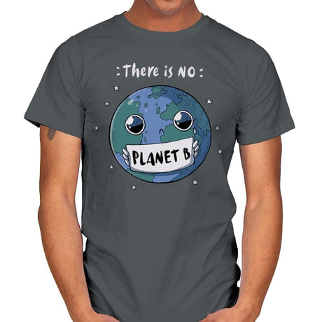 No Planet B - Mens T-Shirts RIPT Apparel Small / Charcoal