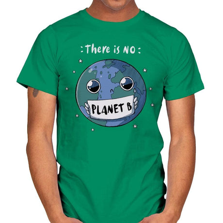 No Planet B - Mens T-Shirts RIPT Apparel Small / Kelly Green