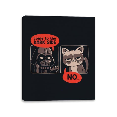No Thanks - Canvas Wraps Canvas Wraps RIPT Apparel 11x14 / Black