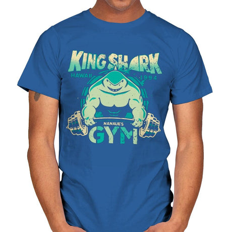 Nom Nom Gym - Mens T-Shirts RIPT Apparel Small / Royal