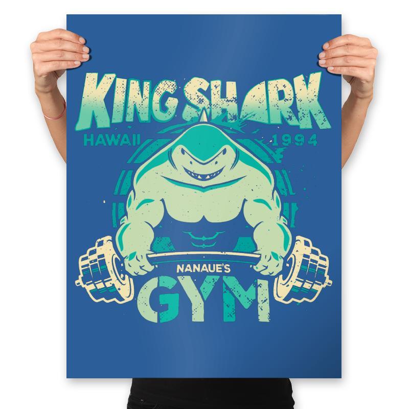 Nom Nom Gym - Prints Posters RIPT Apparel 18x24 / Royal