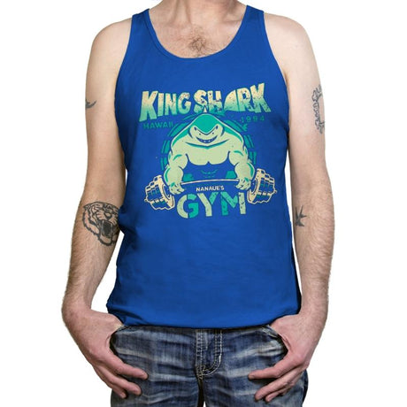Nom Nom Gym - Tanktop Tanktop RIPT Apparel X-Small / True Royal