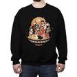 Noodle Fight - Crew Neck Sweatshirt Crew Neck Sweatshirt RIPT Apparel Small / Black