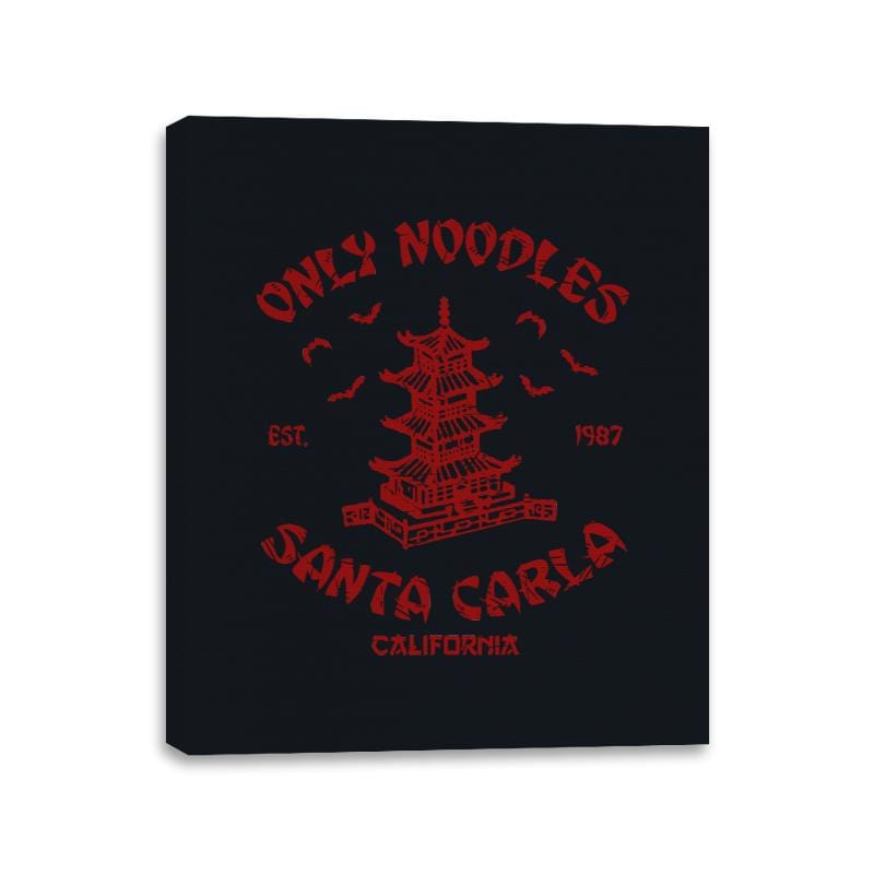 Noodles Santa Carla - Canvas Wraps Canvas Wraps RIPT Apparel 11x14 / Black