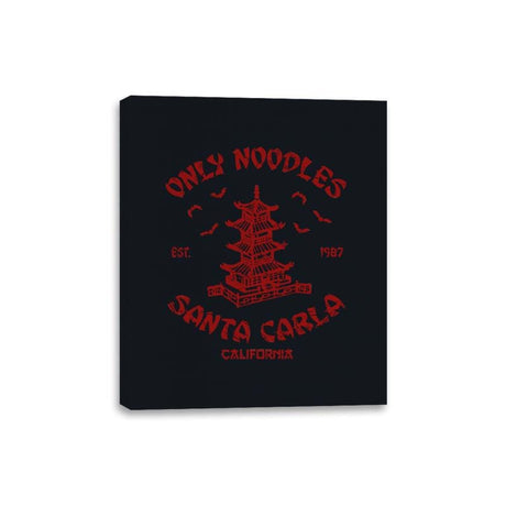 Noodles Santa Carla - Canvas Wraps Canvas Wraps RIPT Apparel 8x10 / Black