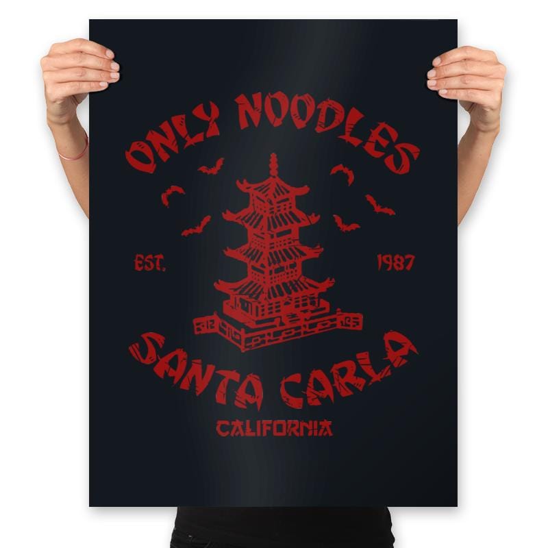 Noodles Santa Carla - Prints Posters RIPT Apparel 18x24 / Black